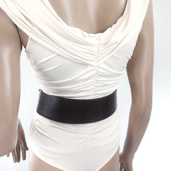 BANANA REPUBLIC Belt Leather Horsebit Gold Closure L NWT main image 2